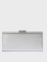 Samantha Slimline Clutch - Silver