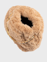Phillipa Fur Top Handle - Natural