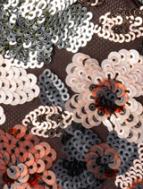 Alfie Floral Sequin Bag - Bronze
