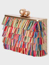 Carlita Carnivale Fringe Clutch Bag - Multi