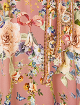 Necktie Dress With Elasticated Waist - Chamber Of Blooms
