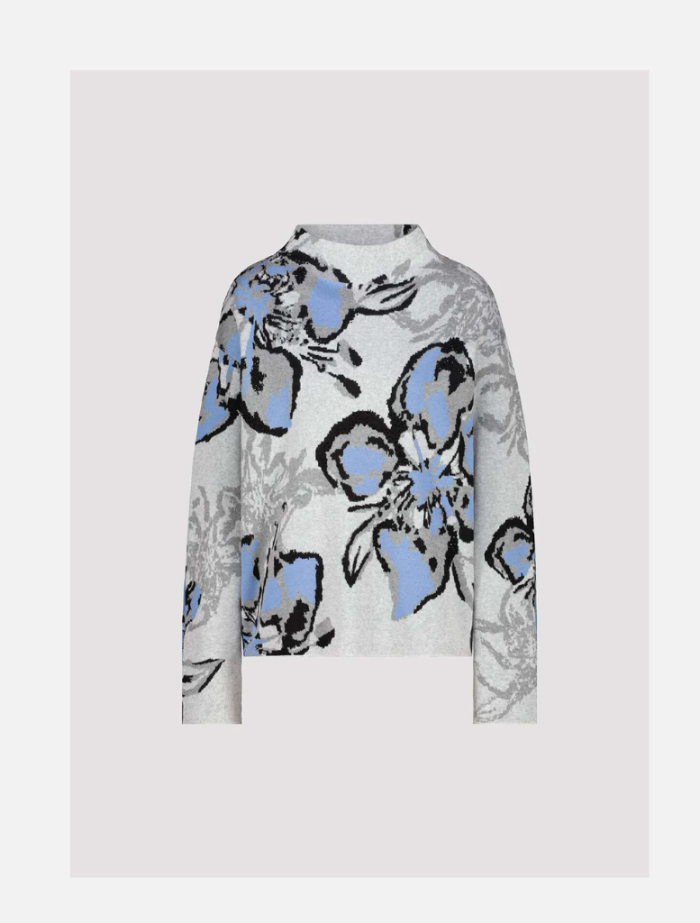 Sweater Floral Jacquard