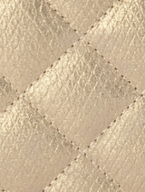 Zoey Quilted Clutch - Gold