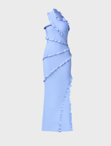 Floriana Asymmetric Gown - Brown