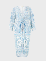 Long Split Front Twist Dress - The Hum Of The Alhambra