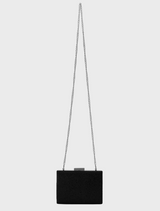 Gabby Metallic Hot Fix Clutch - Black