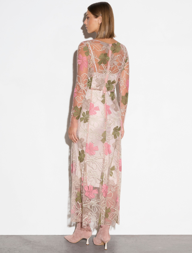 Hannah Wrap Dress - Pink & Olive