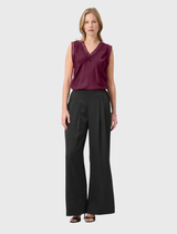 Recycled Satin Sleeveless - Elderberry