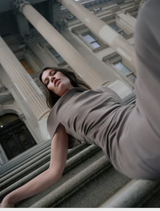 Rowana One Shoulder Gown - Slate