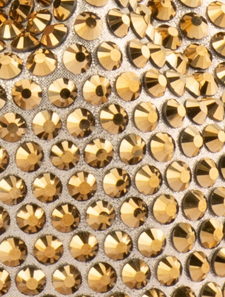 Santorini Studded Hotfix Pouch - Gold