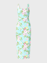Emmeline Sequin Midi Dress - Mint Green