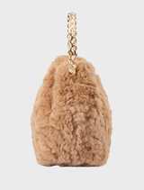 Phillipa Fur Top Handle - Natural