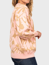 Gossip Swirl Make Knit Happen Sweater - Pink / Gold