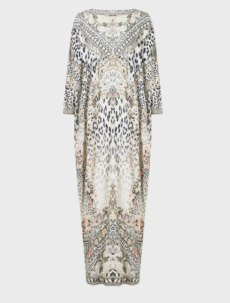 Jersey V Neck Batwing Kaftan - Marble Heaven