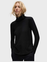 Turtle Neck Top - Black