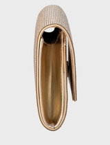 Stacey Crystal Clutch - Gold
