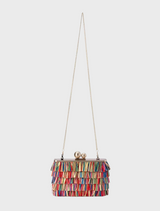 Carlita Carnivale Fringe Clutch Bag - Multi