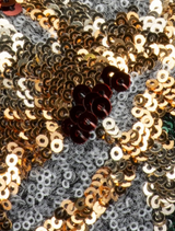 Audrey Sequin Top Handle - Bronze