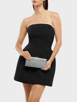 Samantha Slimline Clutch - Silver