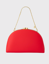 Celeste Curved Clutch - Red