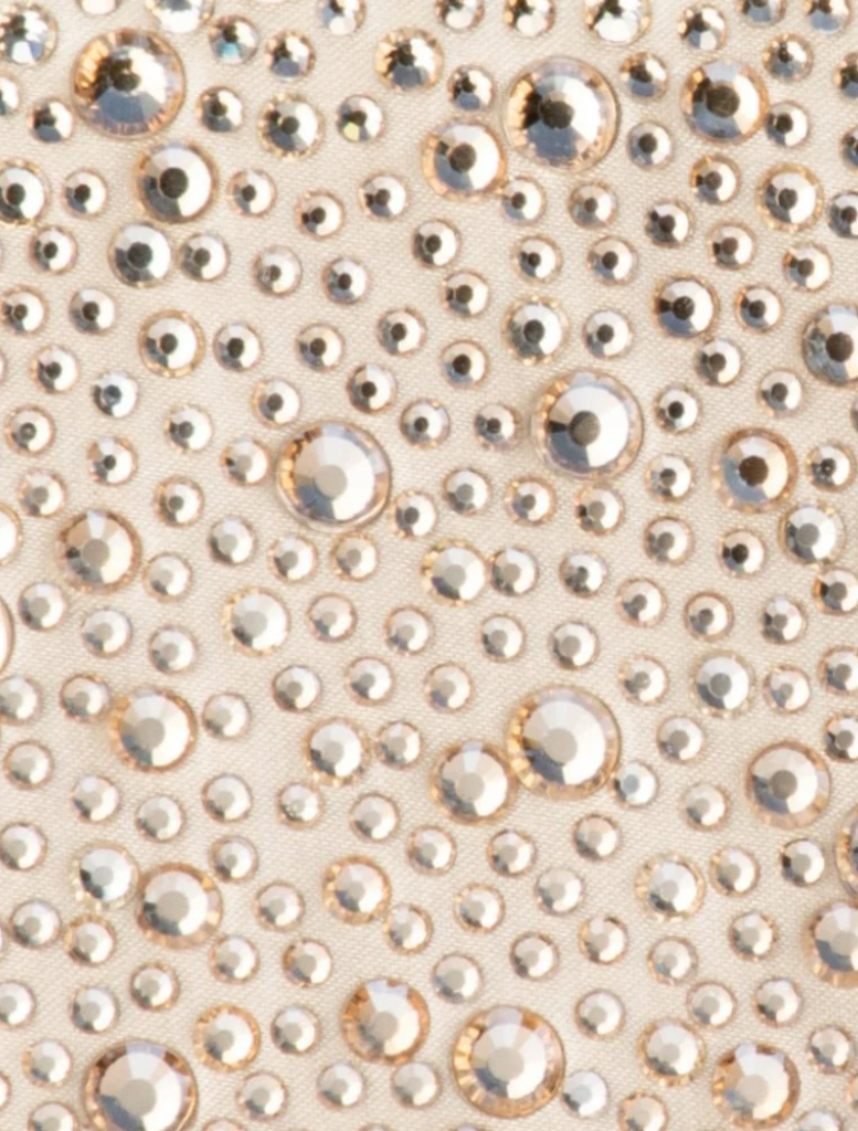 Emma Crystal Clutch - Champagne