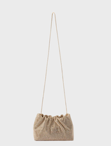Jessie Crystal Mesh Pouch - Gold