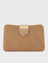 Lindy Woven Clutch - Natural