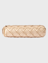 Quinn Woven Clutch - Gold