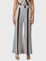 Willow Linen Viscose Pant - Iridescent Stripe