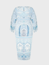 Long Split Front Twist Dress - The Hum Of The Alhambra