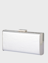 Samantha Slimline Clutch - Silver