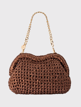 Taylor Crochet Clutch - Brownze