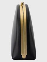 Celeste Curved Clutch - Black