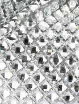 Whitney Crystal Top Handle - Silver