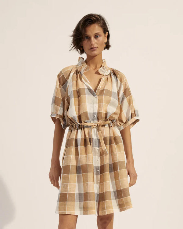 Vista Dress - Safari Check