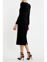 After Hours Long Sleeve Midi - Black