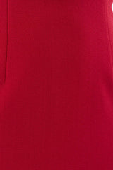 Akari Strapless Midi Dress - Red