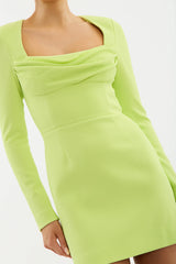 Aria Mini Dress - Lime