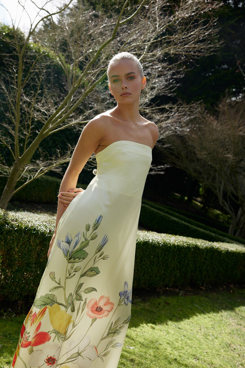 Lucie  Dress - Buttermilk Fleur