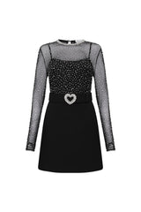 Cecile Mini Dress - Black