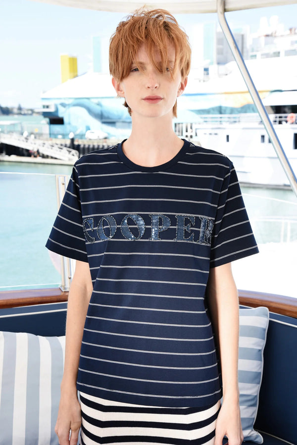 Bead The Way T-Shirt - Navy