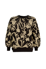 Make Knit Happen Sweater - Black\Gold