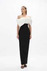 Kace Gown - Black/ivory