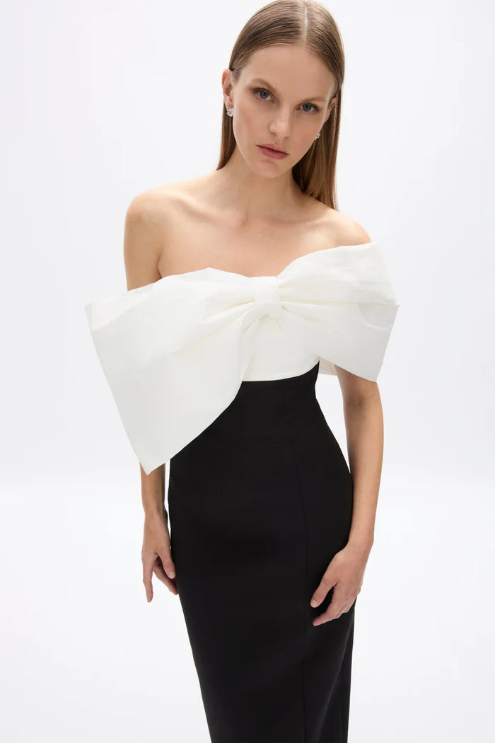 Kace Gown - Black/ivory