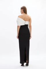 Kace Gown - Black/ivory