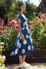 Frill of The Carnival Dress - Blue Spot