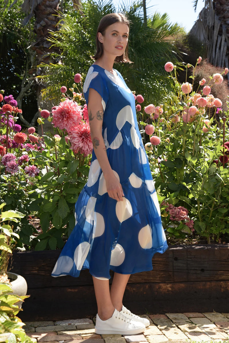 Frill of The Carnival Dress - Blue Spot