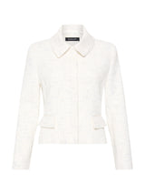 Cate Crop Jacket - Ivory White