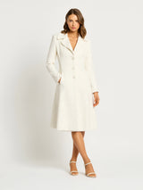 Cate Long Jacket - Ivory White