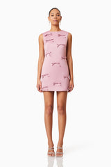 Rose  Shift Dress - Blush